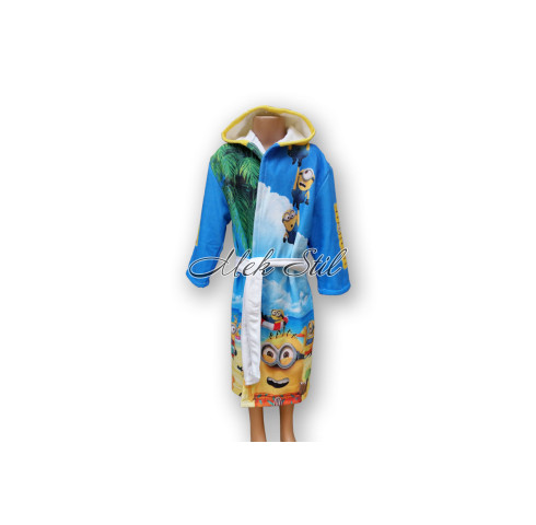 Детски халат Пълноцветен печат - Миньони
